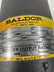 Baldor Motor HP 1/12 VOLTS 90DC RPM 1725 DCPM