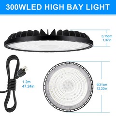300W UFO Led High Bay Light Warehouse Factory Commercial Industrial Shop Light