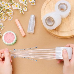 Mini Stretch Wrap Film Unheated Shrink Wrap Roll for Bottles/Jars Seal Packing (