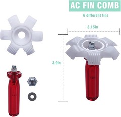10 Pcs Air Conditioner Fin Comb Cleaner Kit AC Coil Cleaning Brush 5 Different F
