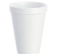 Dart 12J12 Foam Cup 12 oz Insulated White Disposable Drink Cup 1,000/Case