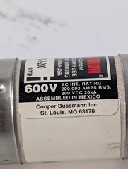 NEW Cooper Bussman Fusetron FRS-R-200 Fuse Dual Element Fuse Black