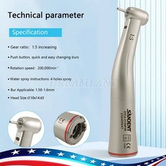 Fit NSK NL400 Dental Electric Motor + 1:5 Handpiece Fiber Optic Contra Angle