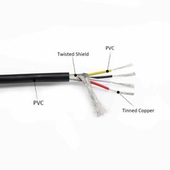 UL2547 Audio Shielded Cable,18-28 AWG,2/3/4/5/6/7/8 Cores,Flexible Signal Wire