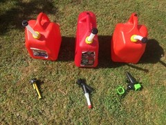 KP- 3 SETS EZ Pour Durable Gas Can Spout Replacement -Fits Midwest/Blitz/Scepter