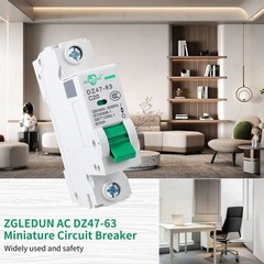 3 PCS Miniature Circuit Breaker 110V/240V 16A 2 Pole AC Solar MCB DZ4763