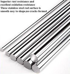 16 inches Long 2.5mm x 405mm 304 Stainless Steel Solid Round 2.5mmDia, Silver