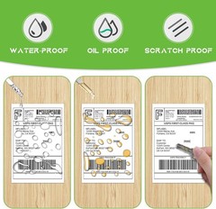 MFLABEL® 4 Rolls of 450 Direct Thermal Shipping 450 Labels/ Rolls, White