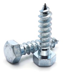 1/4″-10 Hex Lag Screws Zinc Plated Steel Hex Head Lag Bolts – Select Length