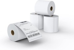 MFLABEL® 4 Rolls of 450 Direct Thermal Shipping 450 Labels/ Rolls, White