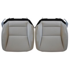 Gray Perforated Microfiber Leather Front Seat Covers Honda Accord Sedan 13-17