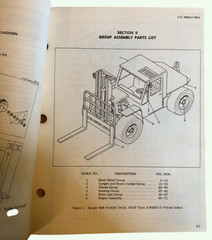 USAF Clark A/S32H-13 Rough Terrain Forklift Tech Manual PN 1776133 U S Air force