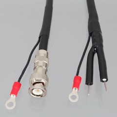 BNC to GND Clamp Bar Terminal Signal Cable Ultrasonic Detector Flow Transmitter