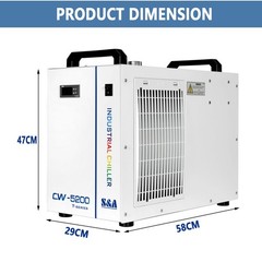 S&A CW-5200DH Water Chiller For 150W Laser Cutter Engraver CNC 110V