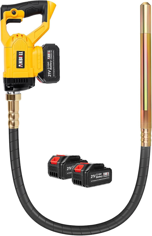 2M Cordless Concrete Vibrator, 2X3000Mah 21V Batteries Compatible with Makita Ba