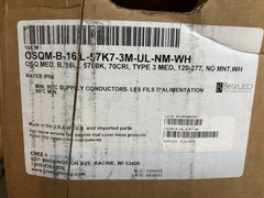 Cree Lighting LED Area/Flood Luminaire OSQM-B-16L-57K7-3M-UL-NM-WH