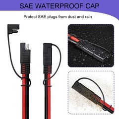 2 Pin Plug Weather Cap Replacement, SAE Waterproof Cover for Auto Color: 15PCS