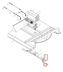 AGT-RC72 Skid Steer Brush Cutter Blades, 8mm Thick Steel, Free Shipping