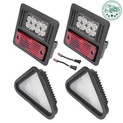 4x LED Headlight Tail Exterior Light Kit For Bobcat Skid Steer Loader Plastic