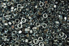 (500) Metric M8-1.25 Class 8 Hex Finish Nuts Zinc 8mm