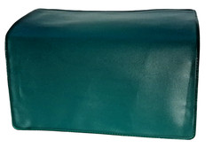 Forest Green Vinyl Checkbook Cover Standard Top Stub 6- 1/4″ x 3-3/8″ New