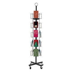 Greeting Card Rack Spins 20 Pocket Black Retail Display 6″ x 8 Cards Sign Holder