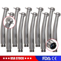 10x Dental High Speed Handpiece Ceramic Cartridage Push 2 Holes Single Spray