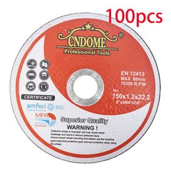 Pack 100 6″x.045″x7/8″ Cut-off Wheel – Metal & Stainless Steel Cutting Discs US