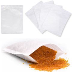 10 Pack of Small Paper Bags Zip Lock Resealable Nonwoven Storage Bags 6.3 by 8.2
