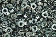 (100) Metric Class 8 Serrated Flange M12-1.75 Hex Lock Nuts – Zinc Plated