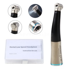 Dental 1:1 Fiber Optic Contra Angle Handpiece Internal Spray Push Button E-Type