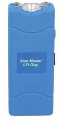 Police Blue Stun Gun Self Defense 60 Mi Vol Rechargeable FLASHLIGHT Home Protect
