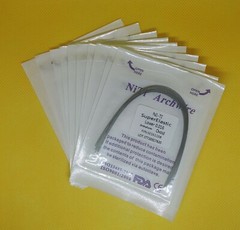 20Packs Dental Super Elastic NITI Arch Wires Orthodontic Round Ovoid/Nature Form
