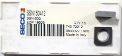 8 pcs of a SECO, SSN-533 CARBIDE SHIM SEATS