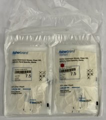 200 Pair Fisherbrand Nitrile Class 100 Cleanroom Disposable Gloves Size 7.5 (sm)