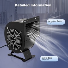 Small Centrifugal 196CFM Flange Blower Fan 2600r/min 110V 120W Durable Equipment