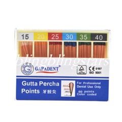 1 Box Dental Gutta Percha Points 0.02 /0.04/ 0.06 GAPADENT 15 Size For Choose