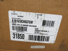 Hoffman A181610CHSCFGW Continuous Hinge Window Cover Enclosure 4X 18x16x10 [CTD]