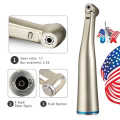 1:1 1:5 1:4.2 LED Contra Angle Increasing Handpiece Red Ring NSK Style Dental