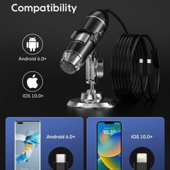 1600x Zoom 8 LED HD USB Microscope Digital Magnifier Endoscope Video Camera US