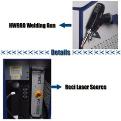 Raycus CW 1500W 4IN1 Handheld Fiber Laser Welder Metal Welding Tool CE FDA