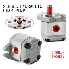 Hydraulic Gear Pump Flat Keyed Shaft SAE Flange Mounting Mini High Pressure