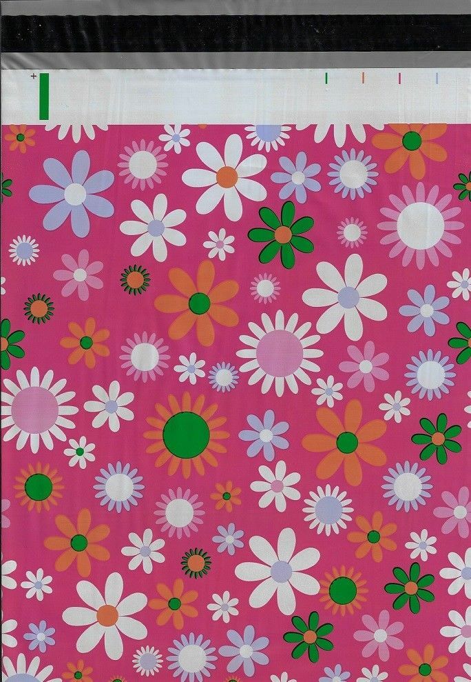 500 6×9 Daisy Designer Poly Mailers Envelopes Boutique Custom Bags