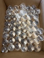 38mm Diameter Acrylic Ball Clear/Transparent Sphere Ornament 1.5” Diam 50 Pc Lot
