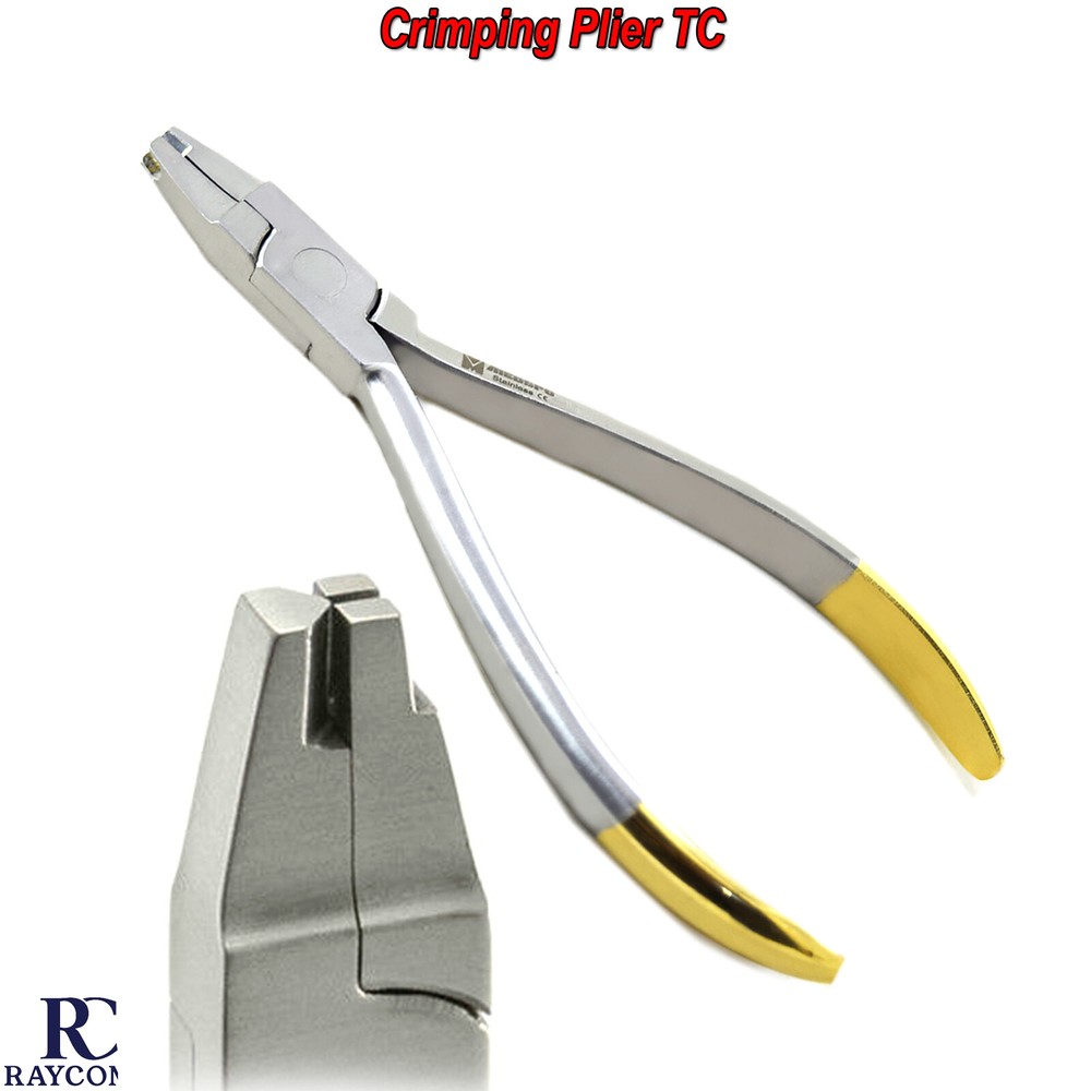Orthodontic Crimpable Arch wire Placement Ortho Dental Hook Crimping Pliers TC