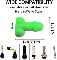 Glow in The Dark Tire Valve Stem Caps for Cars Bikes Motorcycles Color: Yellow