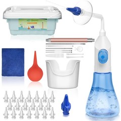 QISXROVY Ear Wax Removal Tool, Cleaning Kit, Safe Large(50pcs accs), Blue