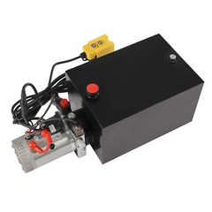 20 Quart double Acting Hydraulic Pump Dump Trailer Lift Unit Pack Power Unit USA