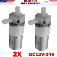 2x DC12V-24V 370 Diaphragm Self Priming Pump Water Suction Pressure Pumps US
