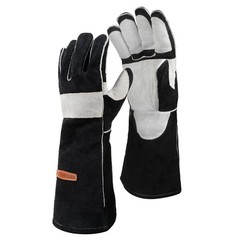 16 Inches,932℉,Leather Forge MIG Welding Gloves, with Kevlar Stitching Heat/F…